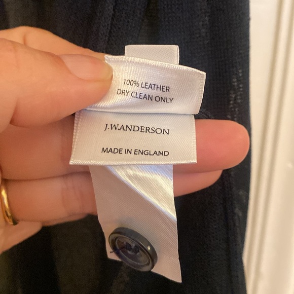 J W Anderson cardigan vest with leather details -size us 6-excellent condition - Picture 4 of 8